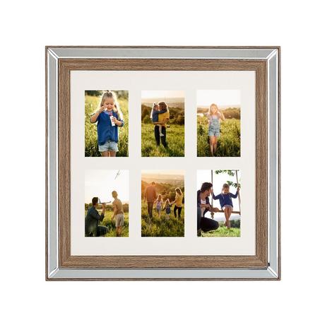 Beliani Cornice per 6 foto en Vetro Glamour SINTA  