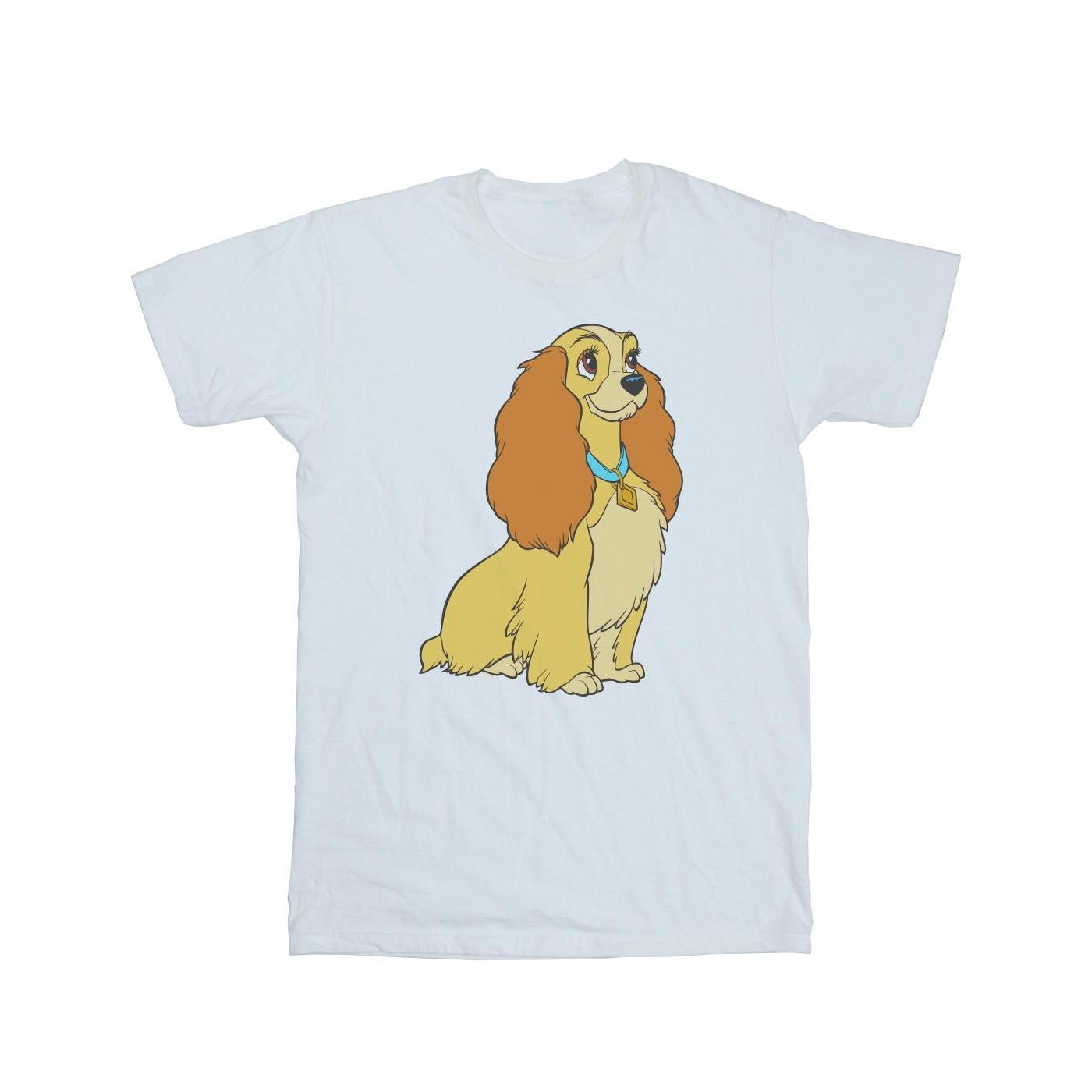 Image of Lady And The Tramp Lady Spaghetti Heart Tshirt Damen Weiss 5XL