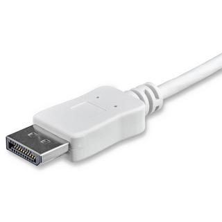 STARTECH.COM  StarTech.com Câble adaptateur USB C vers DisplayPort de 1 m - 4K 60 Hz - Blanc 