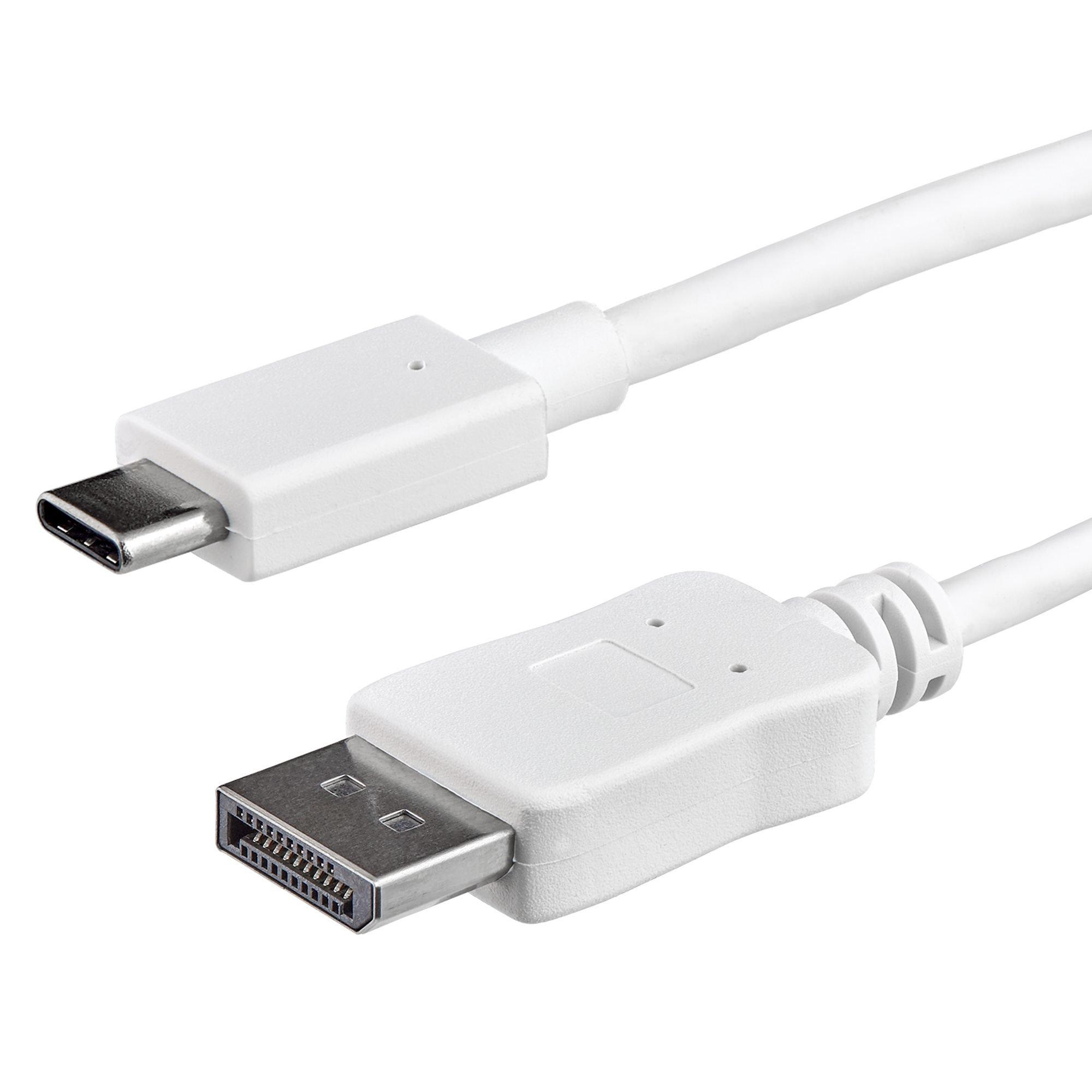 Image of StarTech.com 1m USB C auf DisplayPort Kabel - 4K 60hz - Weiß