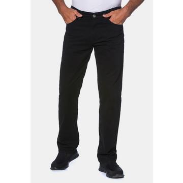 Pantaloni di twill con colorazione Superblack, cintura comoda e vestibilità normale