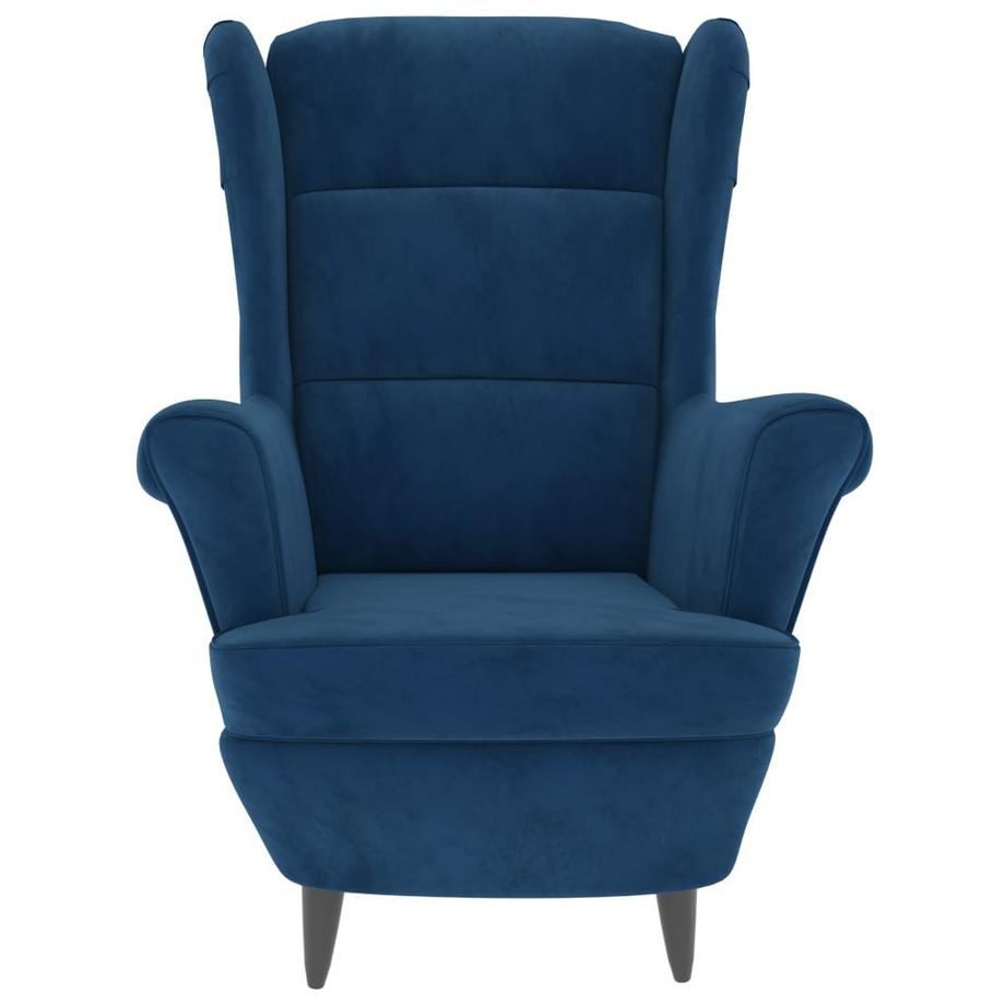 VidaXL Sessel mit hocker samt  