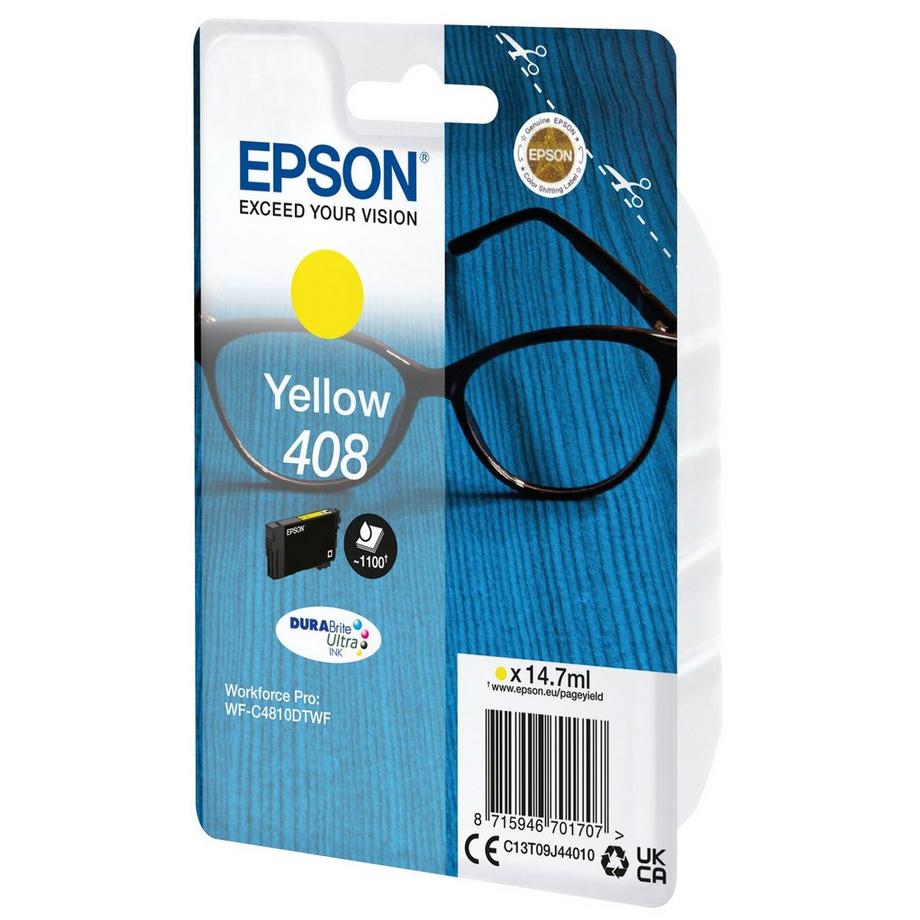 EPSON  Singlepack Yellow 408 Ultra Ink 