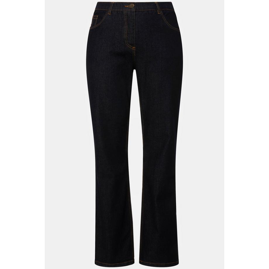 Ulla Popken Mandy Straight Leg 5-Pocket Stretch Jeans  