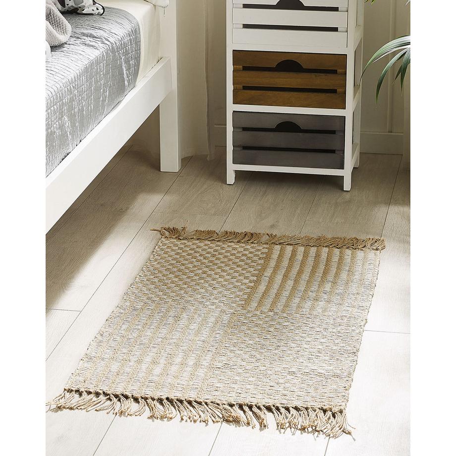 Beliani Teppich aus Baumwolle Boho ADABAG  