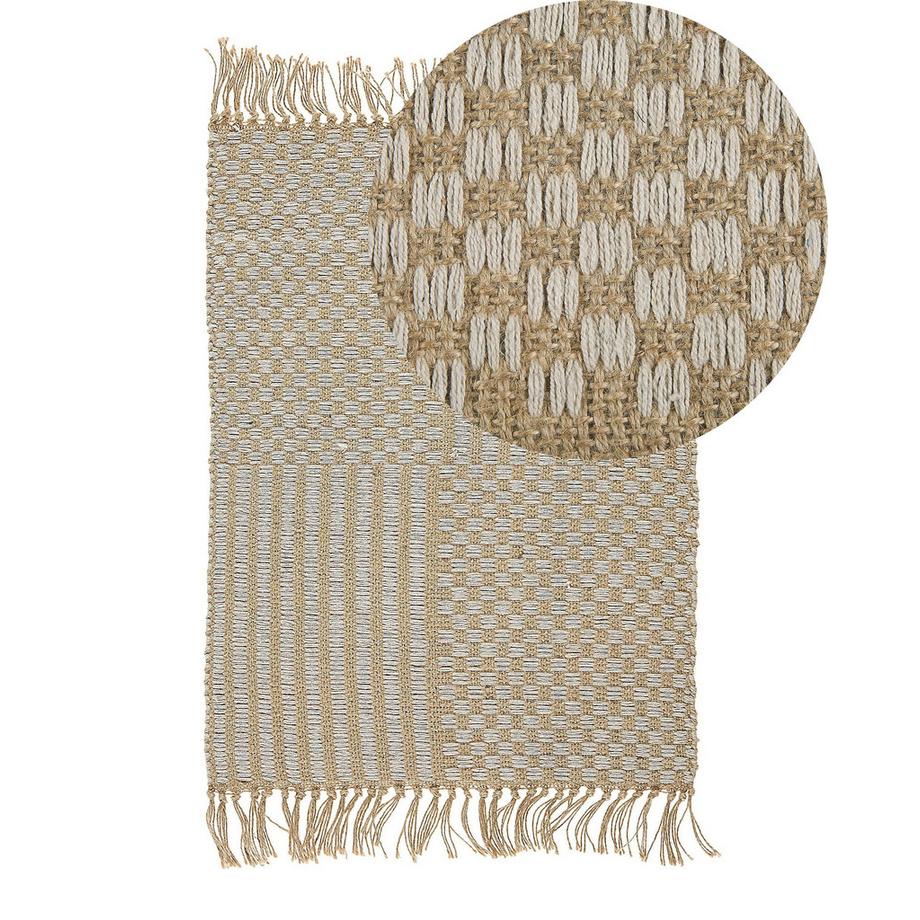 Beliani Teppich aus Baumwolle Boho ADABAG  