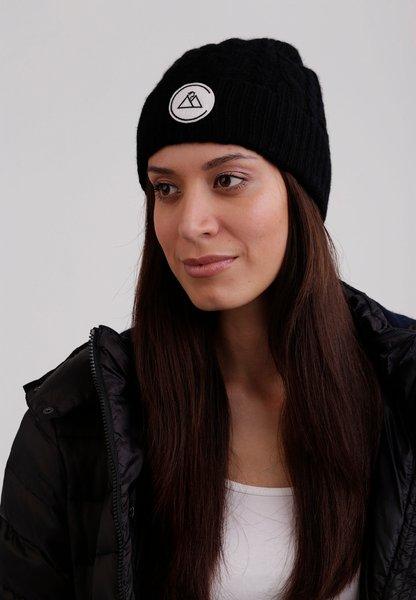 CASH-MERE.CH Kaschmir Zopfmuster Mütze  