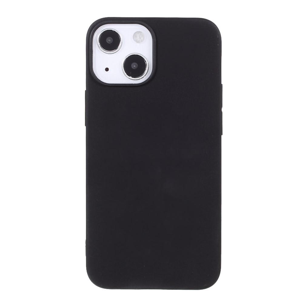 Cover-Discount  iPhone 13 Mini - Matte Silikon Gummi Hülle Schwarz 