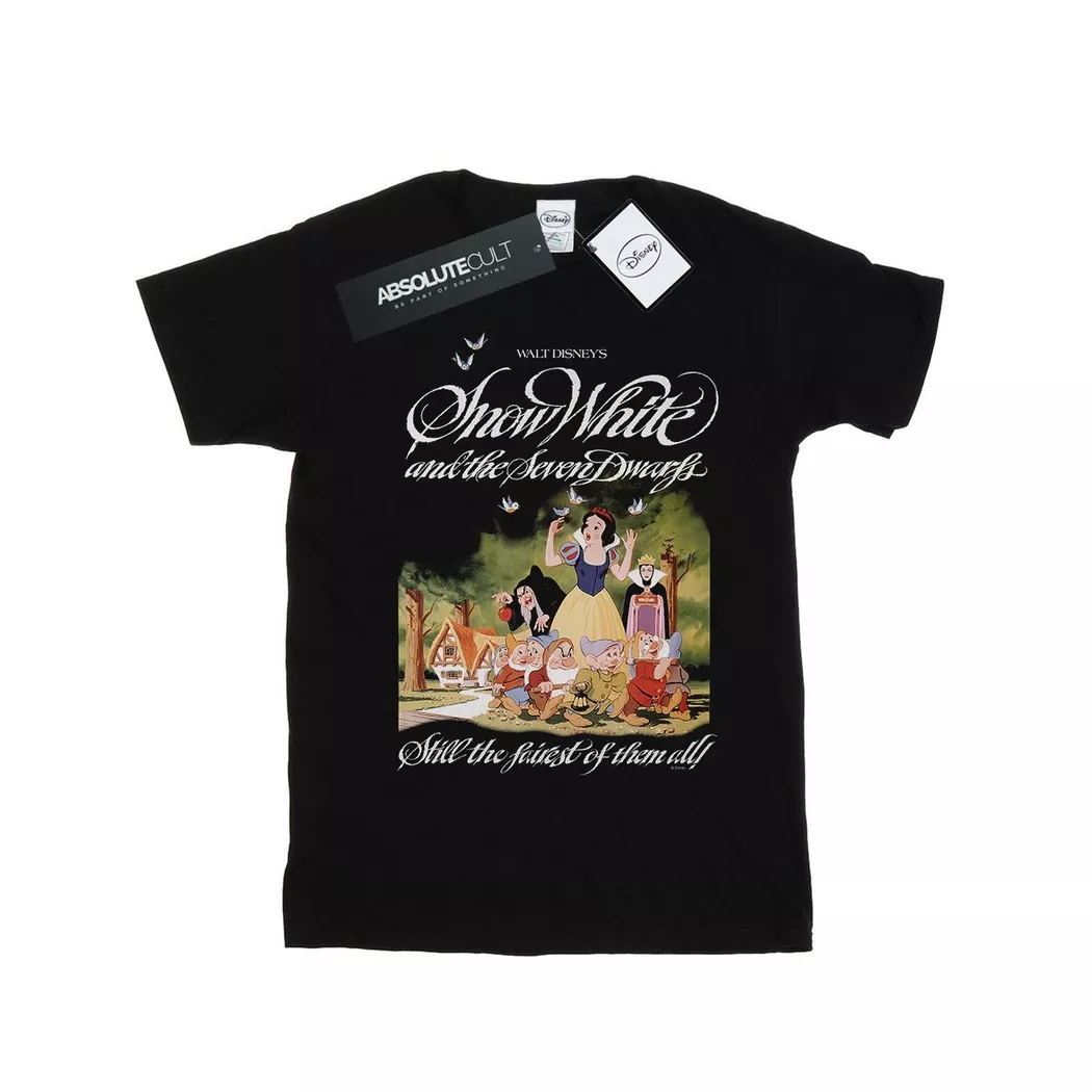 Disney - And The Seven Dwarfs TShirt, für Damen, Schwarz, Größe XL