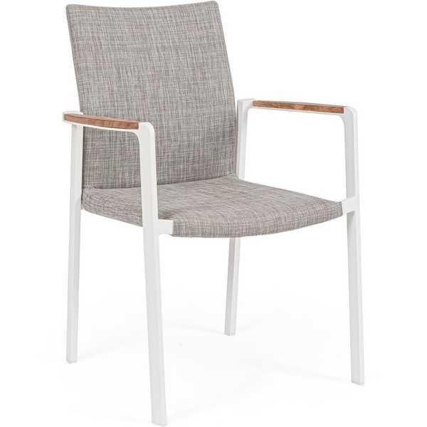 mutoni Fauteuil de jardin Jalisco blanc  