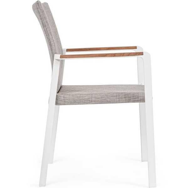 mutoni Fauteuil de jardin Jalisco blanc  