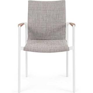 mutoni Fauteuil de jardin Jalisco blanc  