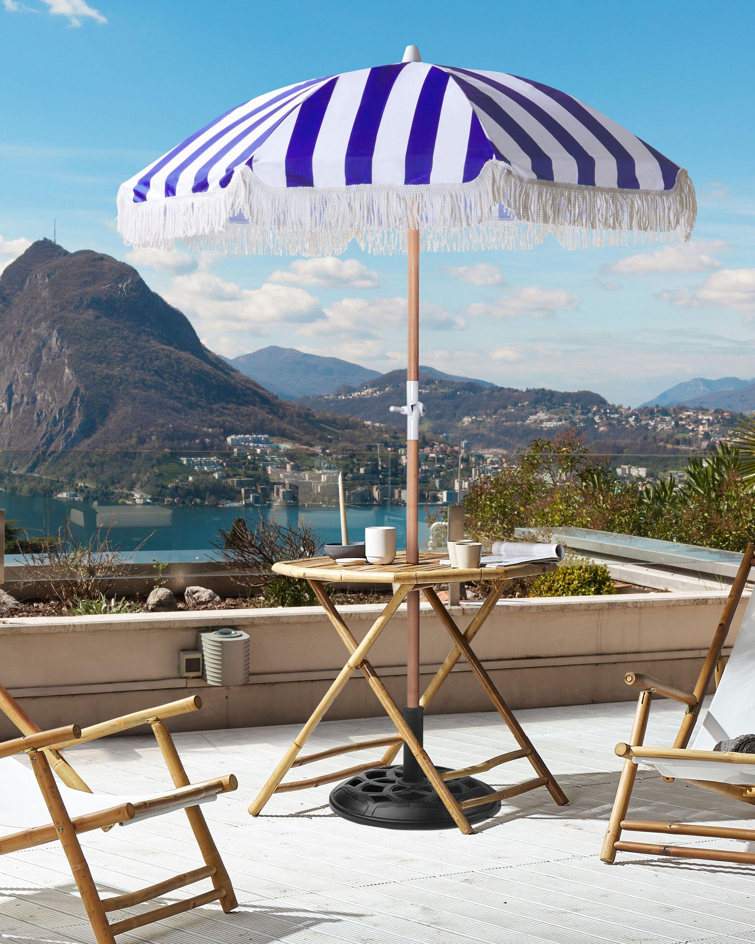 Beliani Sonnenschirm aus Stoff MONDELLO  