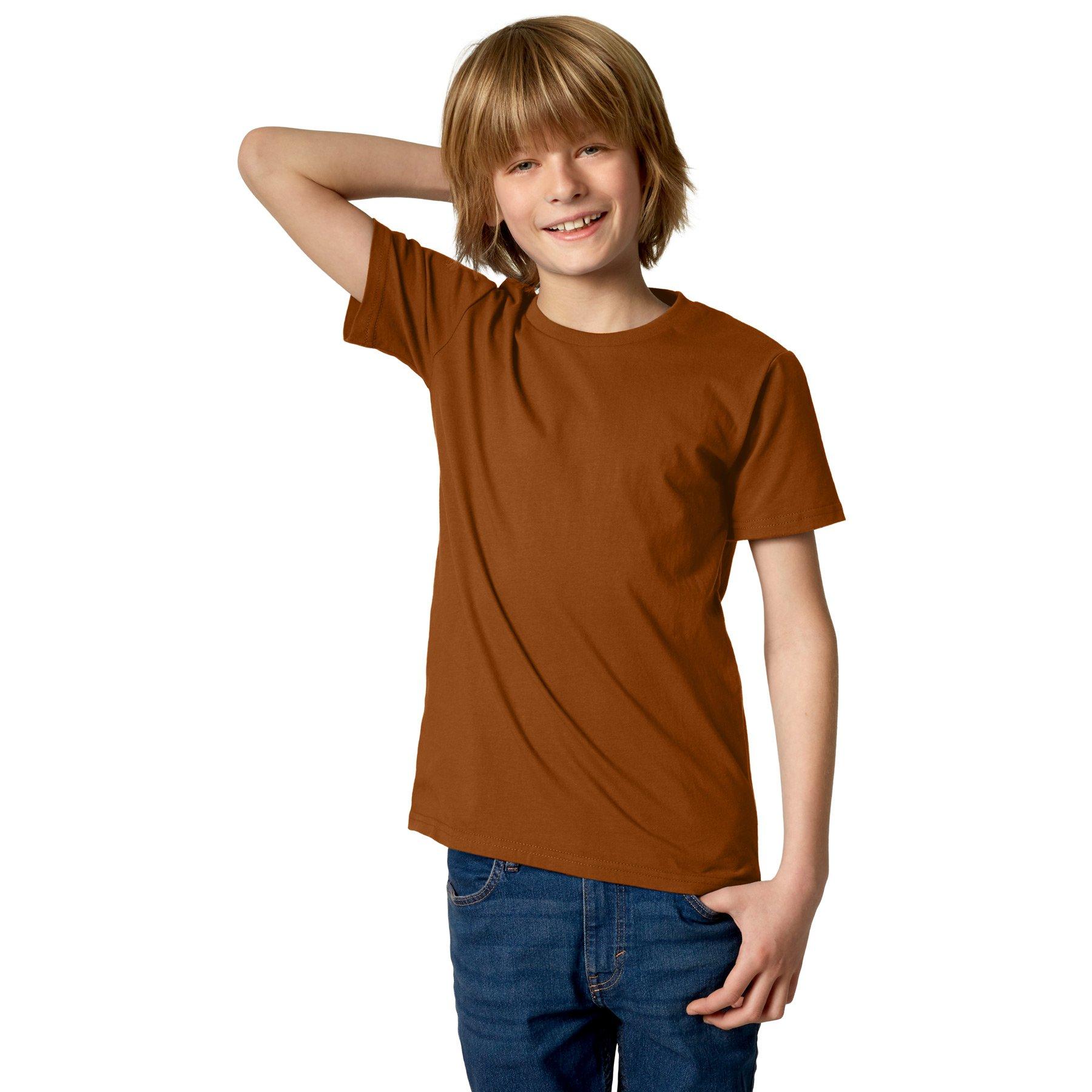 Image of T-shirt Kinder Jungen Braun 152