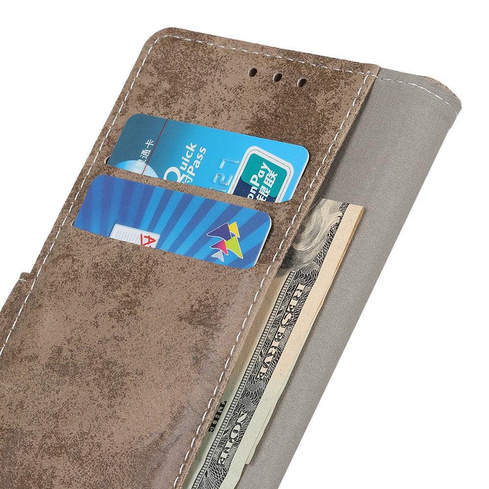 Cover-Discount  Galaxy A22 4G - Vintage Etui Wildleder Optik 