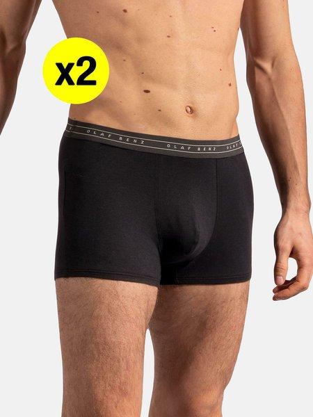 Image of Pack X2 Boxershorts Herren Schwarz M