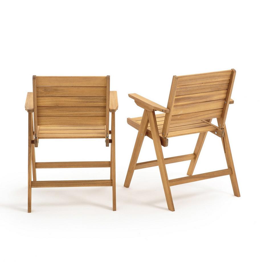 La Redoute Intérieurs 2 fauteuils pliants Réalto  