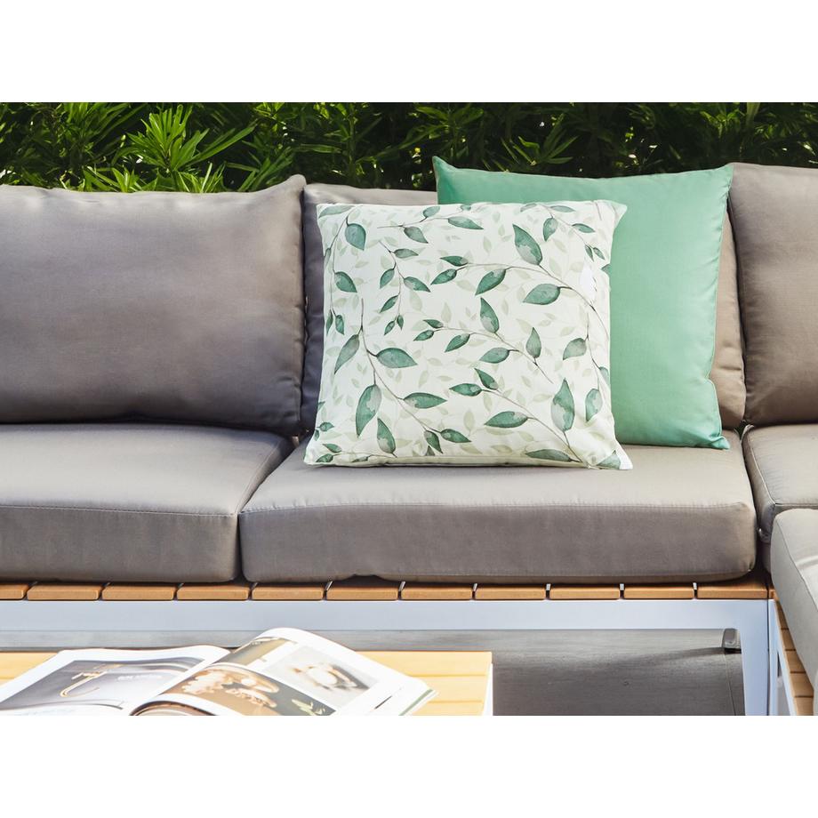 Beliani Lot de 2 coussins d'extérieur en Polyester  FLYLEAF  