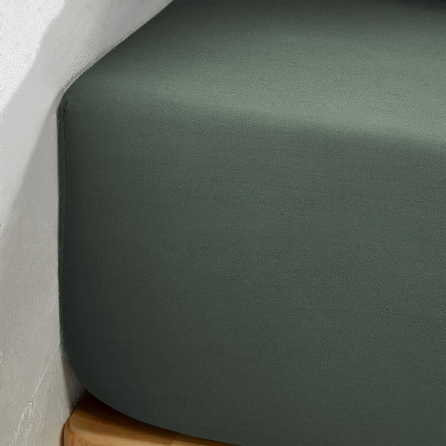 La Redoute Intérieurs Victor Drap-housse Satin de Coton Lavé  