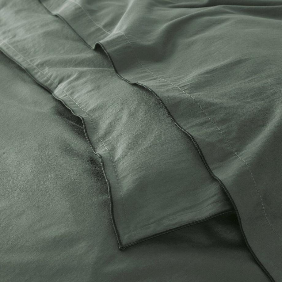 La Redoute Intérieurs Victor Drap-housse Satin de Coton Lavé  