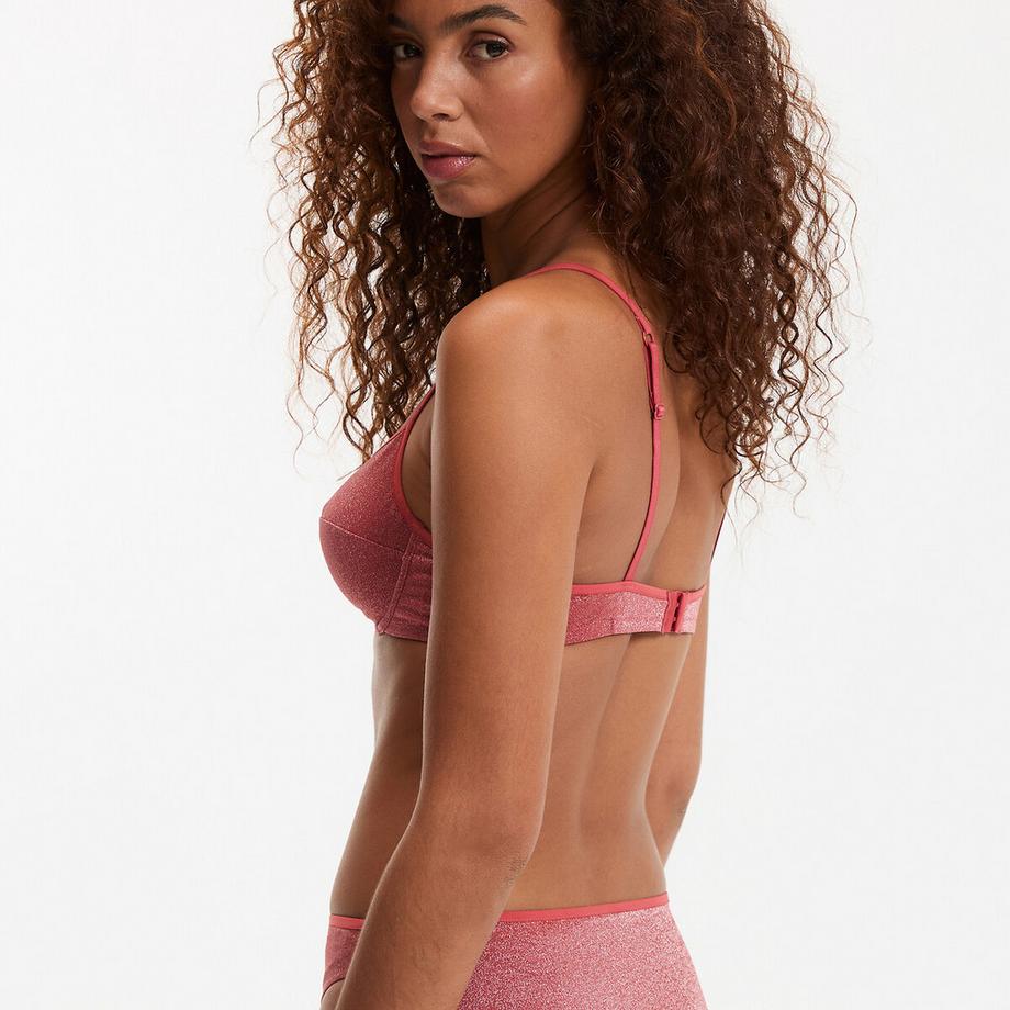 La Redoute Collections Corbeille en microfibre et fils métallisés  