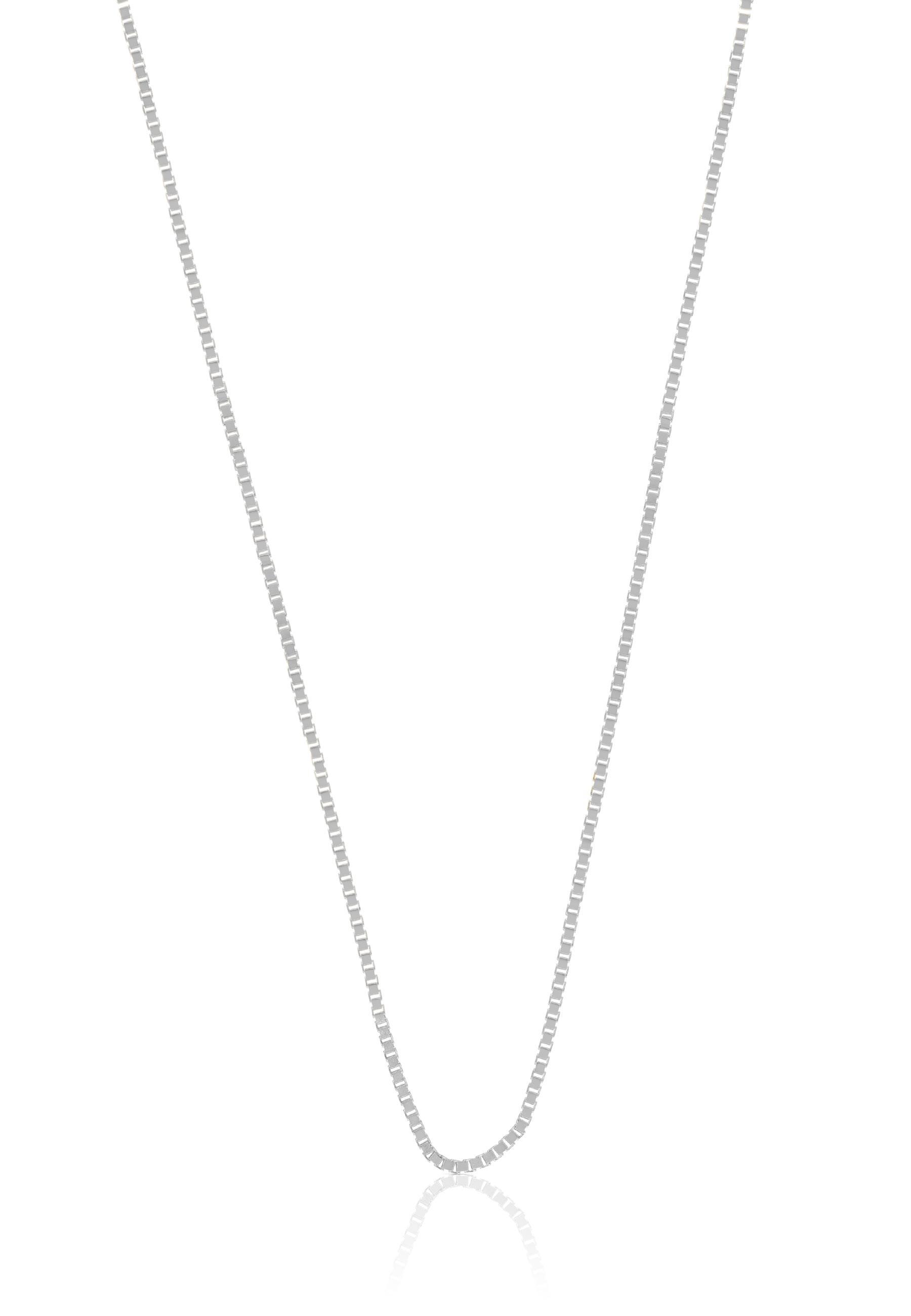 Image of Collier Venezianer Weissgold 375, 0.9mm, 45cm Damen Silber 45cm