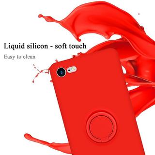 Cadorabo  Hülle für Apple iPhone 7  7S  8  SE 2020 TPU Silikon mit Ring Liquid 