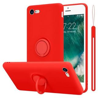 Cadorabo  Housse compatible avec Apple iPhone 7 / 7S / 8 / SE 2020 - Coque de protection en silicone TPU flexible avec anneau 