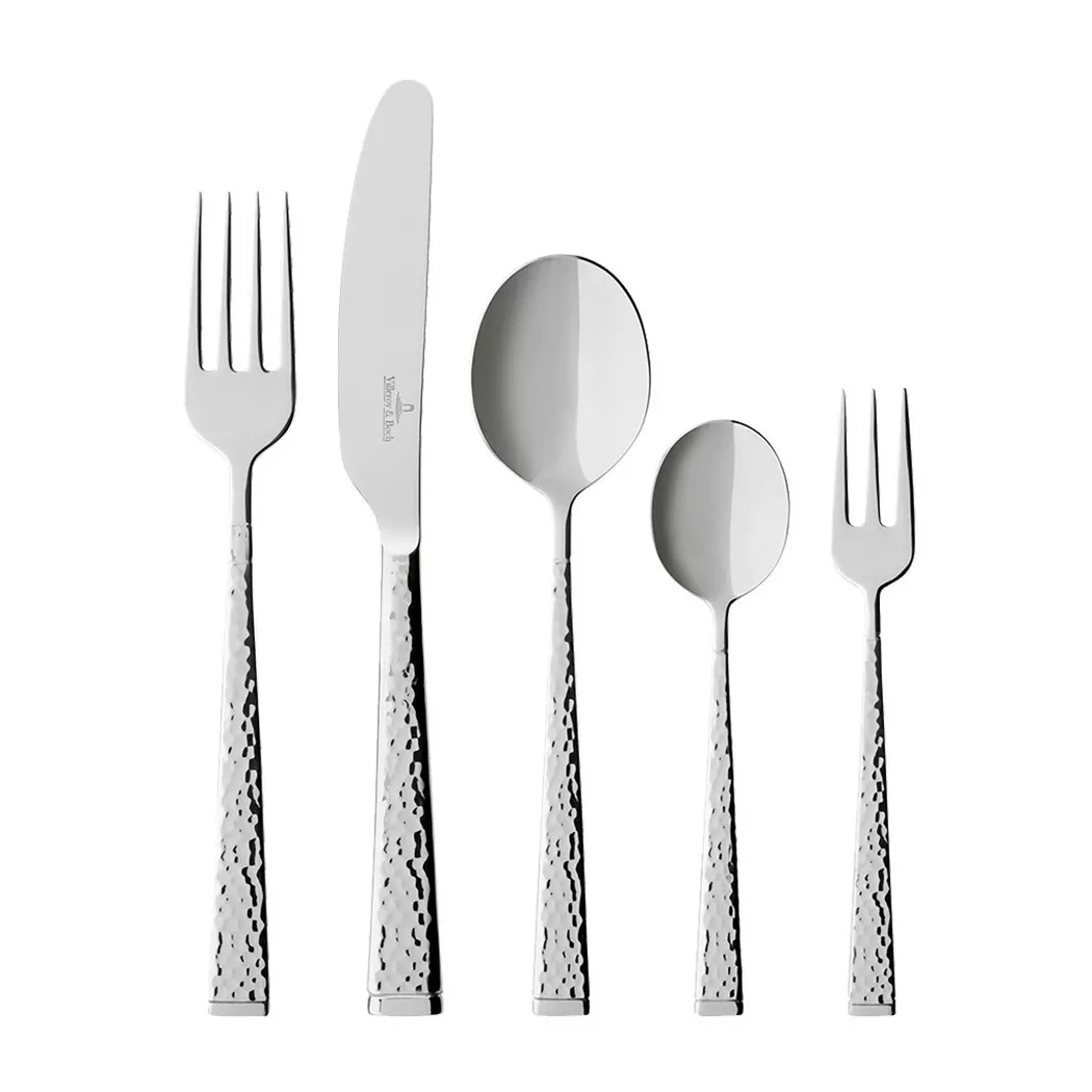 Villeroy & Boch Besteck-Set "Tafelbesteck Blacksmith 30er Set silber"