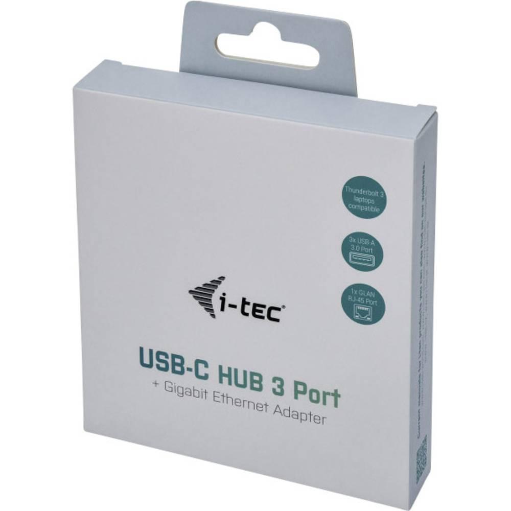 i-tec  USB-C Metal 3-Port HUB mit Gigabit Ethernet Adapter 