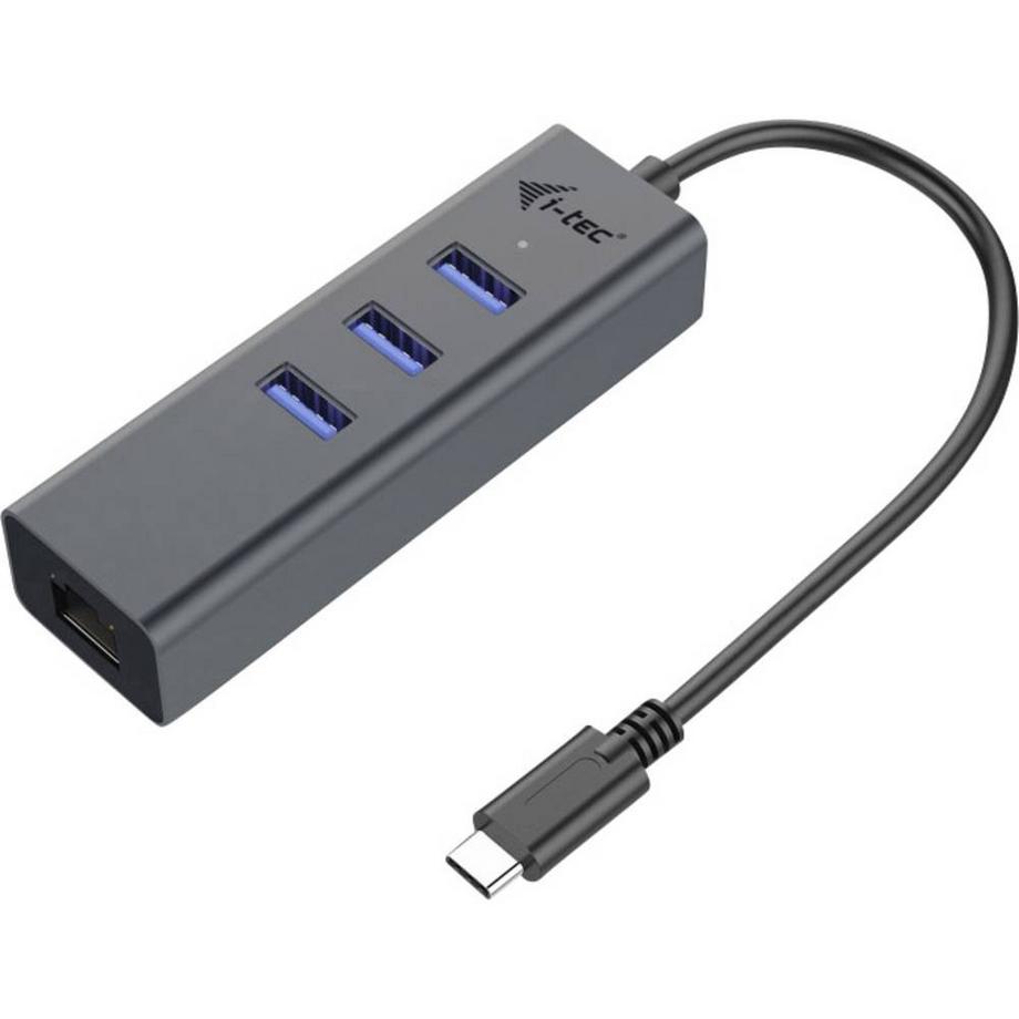 i-tec  Hub USB-C Metal 3 ports avec adaptateur Gigabit Ethernet 