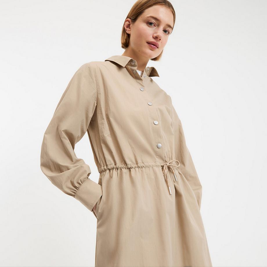 La Redoute Collections Robe Courte Manches Longues Taille Coulissée  