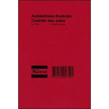 FAVORIT Autobetriebskontrolle D/F 5206 12,0×18,0cm 16 Blatt