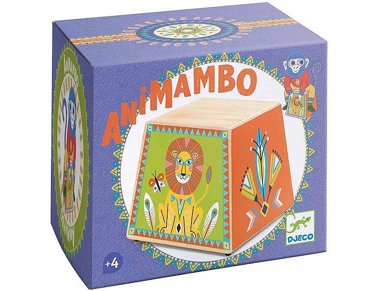 Djeco  Djeco Tambour à main en bois Cajón Animambo 