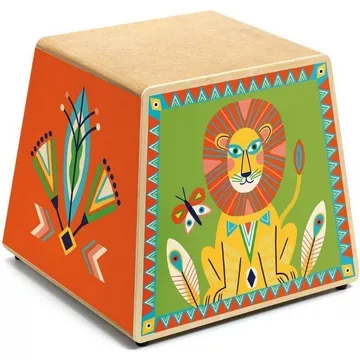 Djeco Tambour à main en bois Cajón Animambo