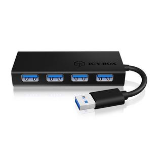 ICY Box  IB-AC6104-B USB 3.2 Gen 1 (3.1 Gen 1) Type-A 5000 Mbit/s Nero 