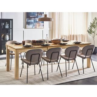 Beliani Table de repas en MDF Traditionnel MADURA  