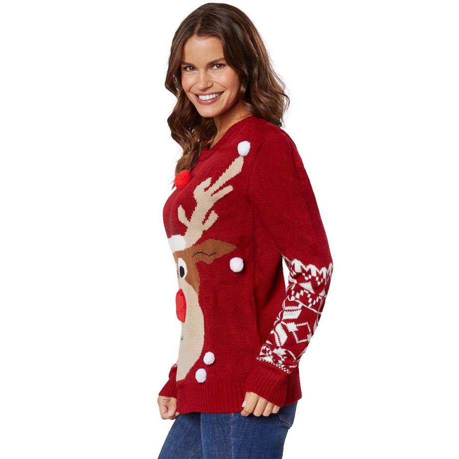 Tectake Pullover natalizio Renna Rudi  