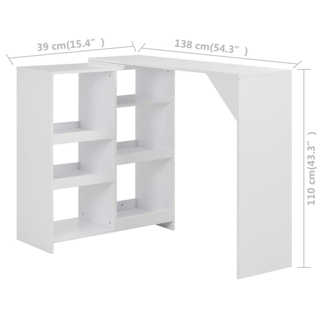 VidaXL Bartisch holzwerkstoff  