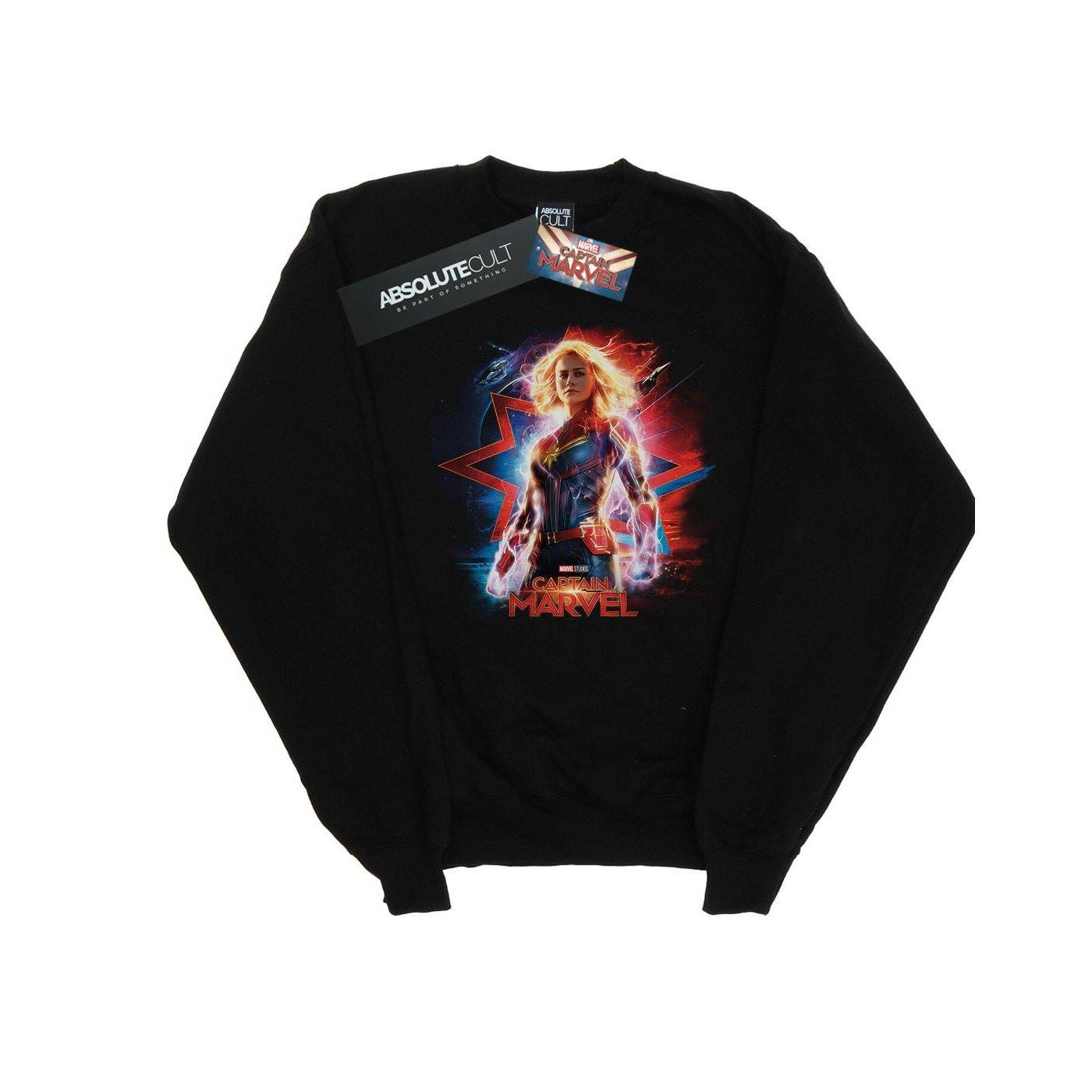 Image of Captain Poster Sweatshirt Unisex Schwarz 140/146