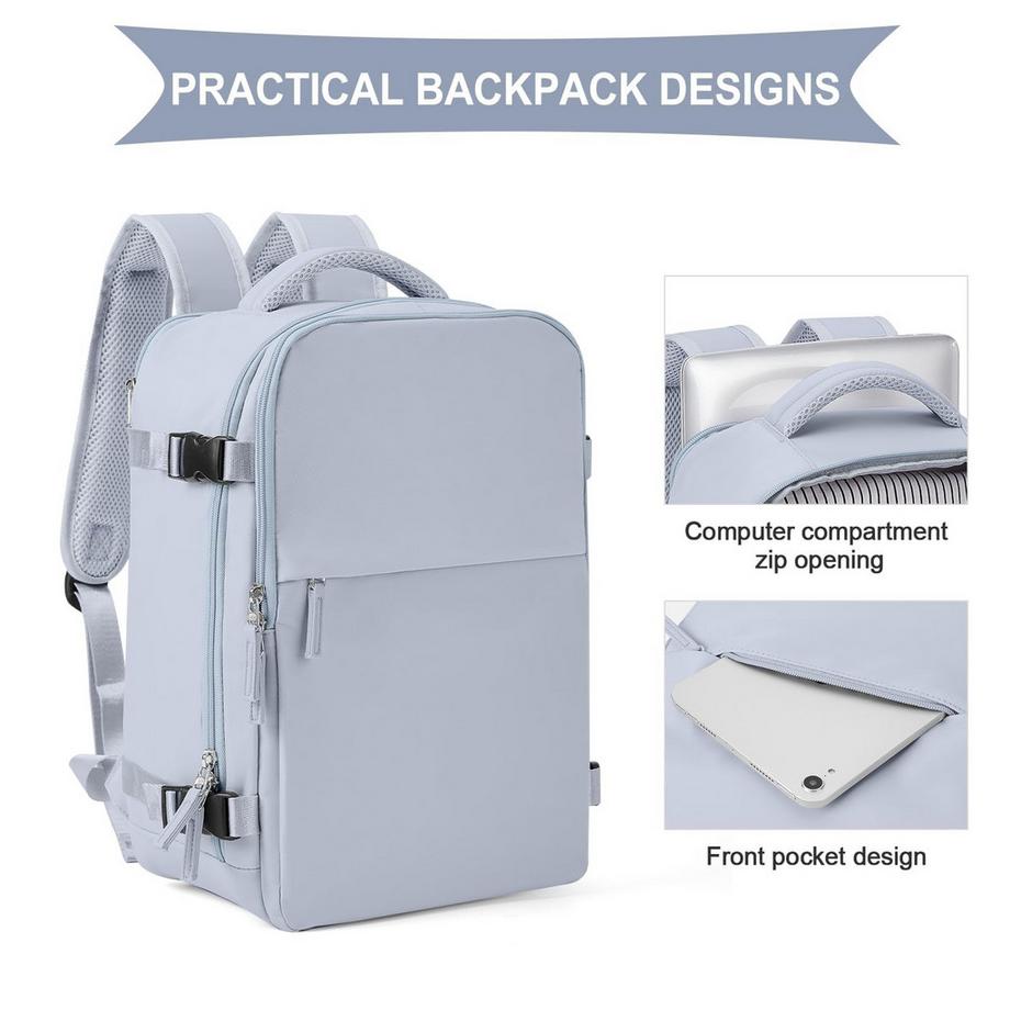 Only-bags.store Sac à dos étanche pour ordinateur portable et bagage à main d'avion  