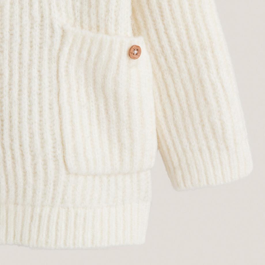 La Redoute Collections  Grobstrickpullover mit rundem Ausschnitt 