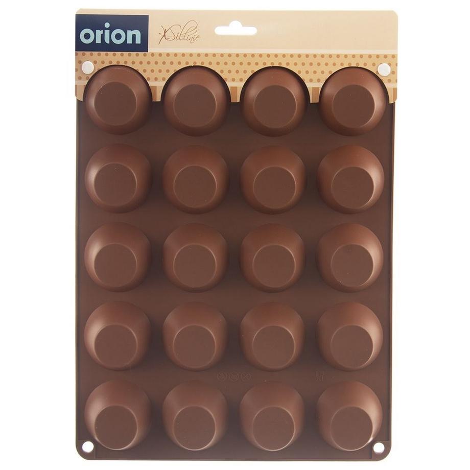 Orion  Moule en silicone : faites cuire 20 muffins facilement et sans bavures 
