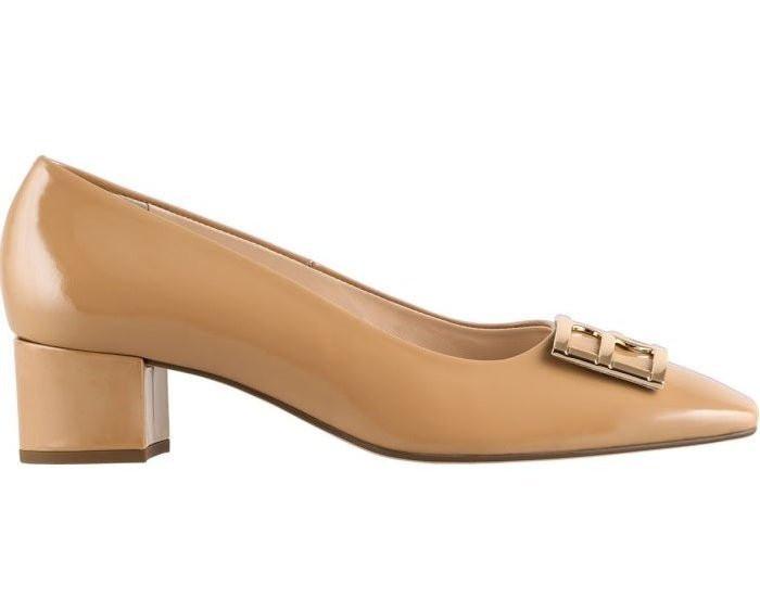 Image of Delila - Leder Pump Damen Beige 41.5