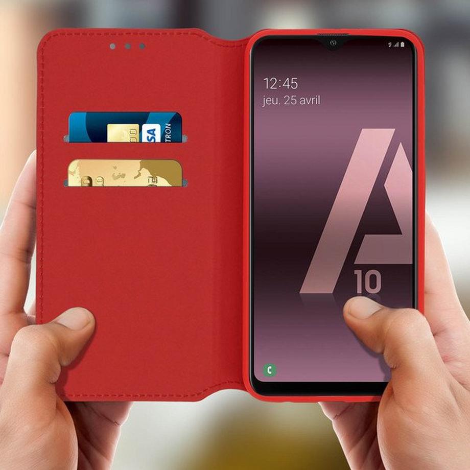 Avizar  Custodia Flip Galaxy A10 Rosso 