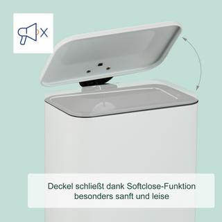 Northix Kleiner Badezimmer-Abfalleimer, Soft-Close  