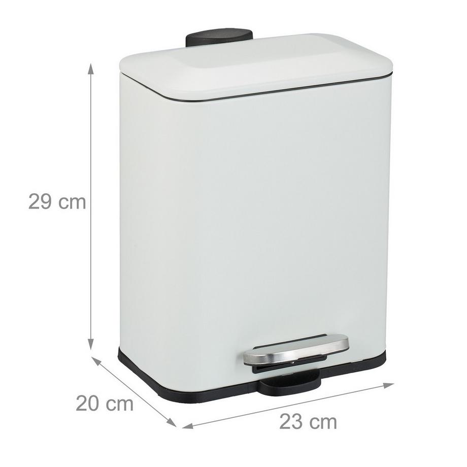 Northix Petite poubelle de salle de bain, fermeture en douceur  