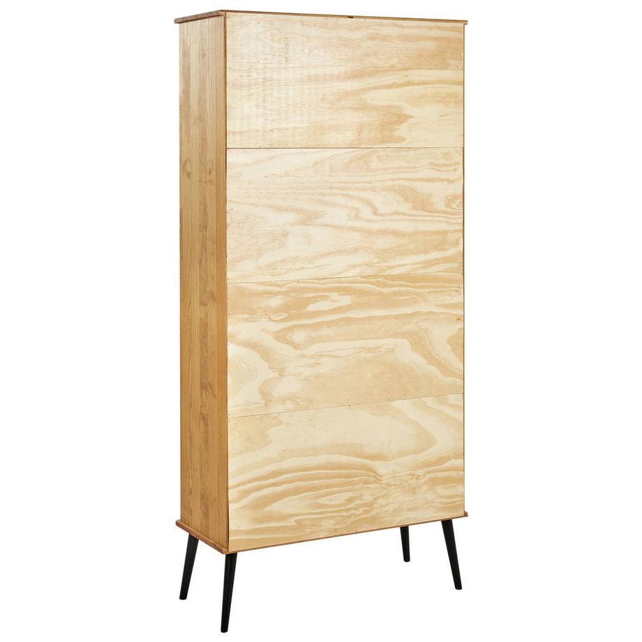 Beliani Bücherregal aus Kiefernholz Rustikal TIMMINS  