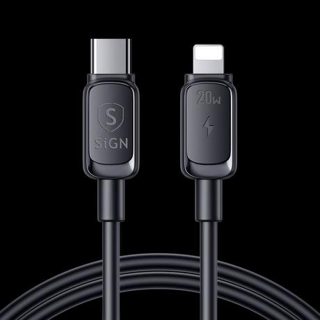 B2X  Câble USB-C vers Lightning 20 W, 3 m - Noir 