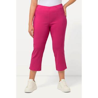 Ulla Popken  Pantalon en bengaline stretch, longueur 3/4 et taille élastique 